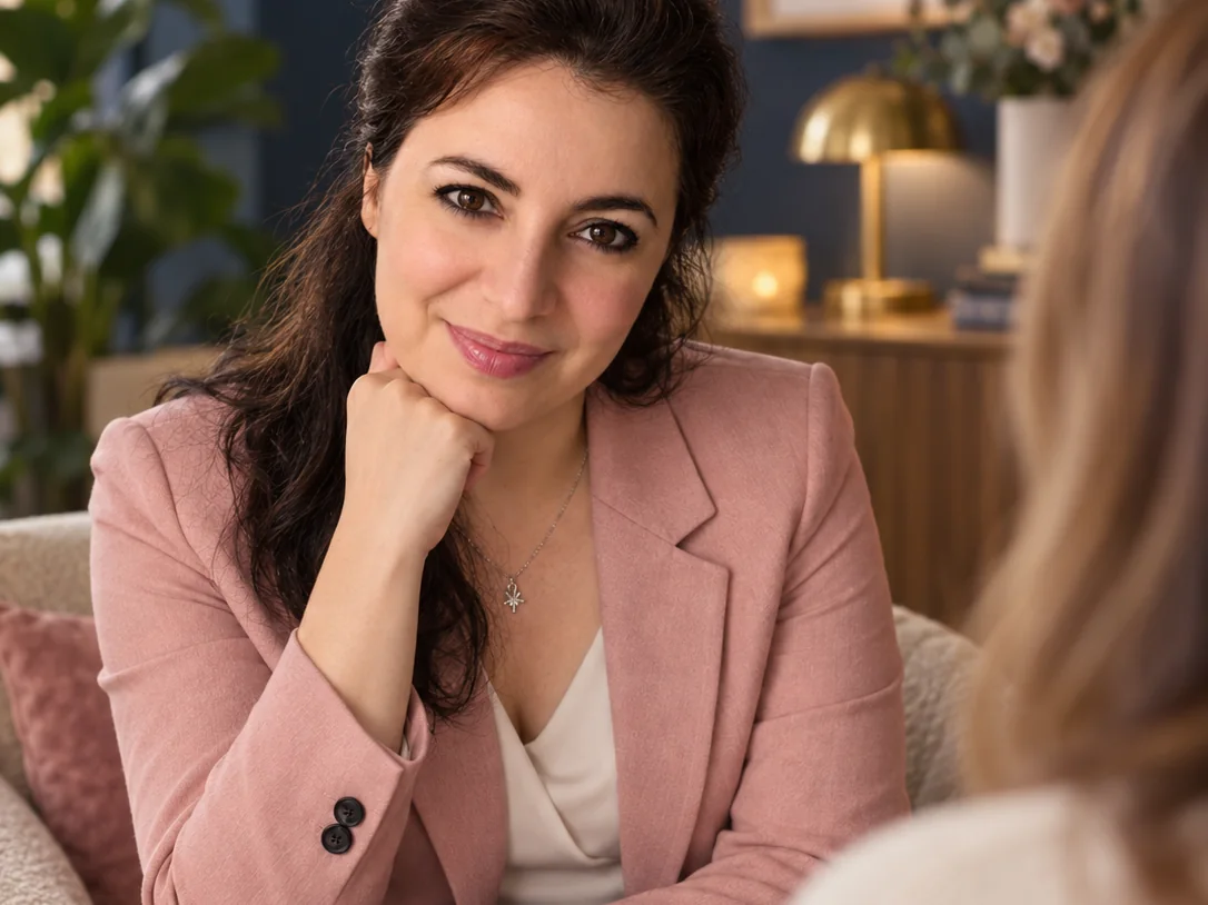 Stella Norsen in a one to one coaching conversation
