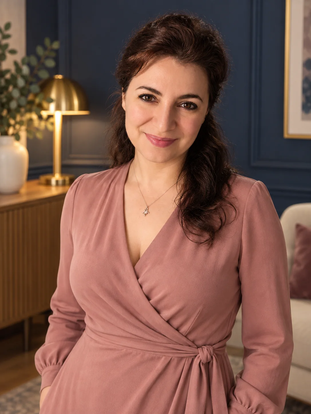 Stella Norsen, life coach and author, in her studio